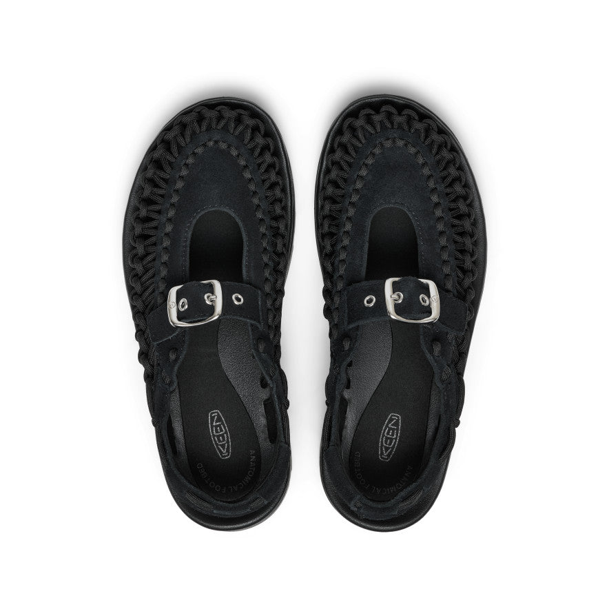 All Gender UNEEK PLT Mary Jane Sneaker | Black/Black - Image 5