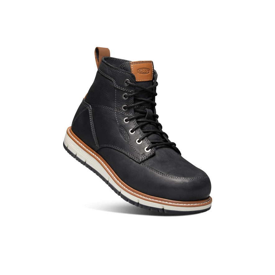 Men's San Jose 6 Boot (Aluminum Toe) | Black/Caramel Cafe - Image 3