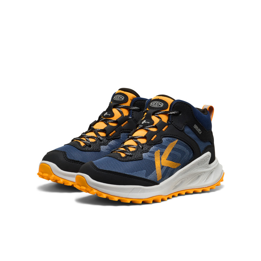 Big Kids' Zionic Waterproof Boot | Naval Academy/Bright Marigold - Image 2