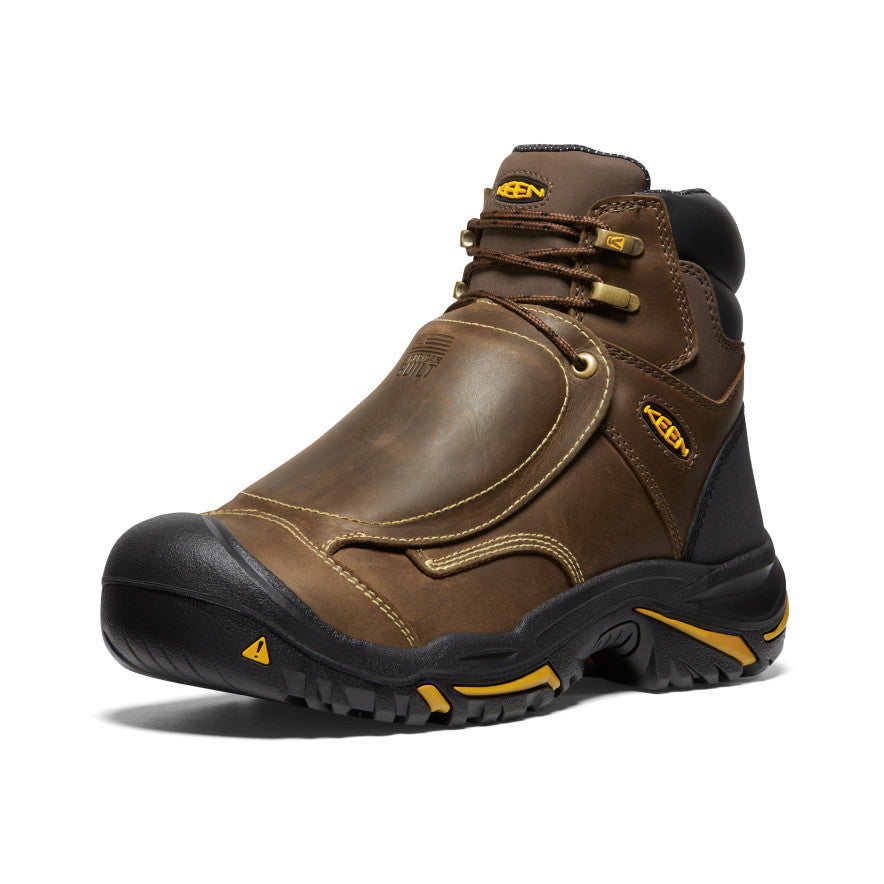 Men's Mt Vernon 6 MET Waterproof Boot (Steel Toe) | Cascade Brown - Image 3