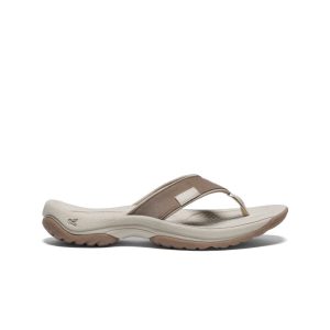 Women's Kona Leather Flip-Flop  |  Brindle/Silver Birch