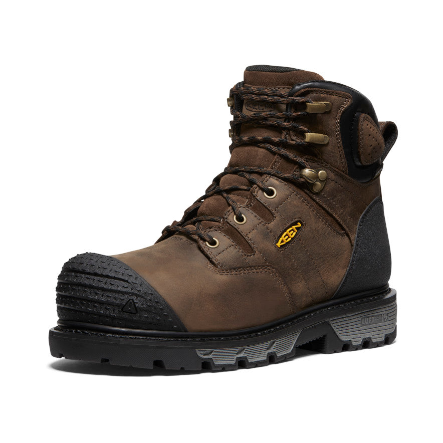 Men's CSA Camden 6 Waterproof Boot (Carbon Toe) | Dark Earth/Black - Image 3
