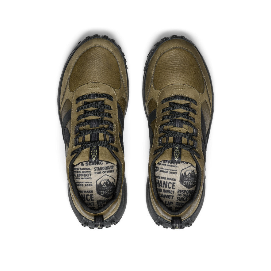 Men's KS86 Leather Sneaker | Dark Olive/Black - Image 4