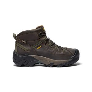 Men's Targhee II Waterproof Mid Wide | Canteen/Dark Olive