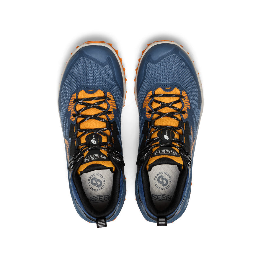 Men's Zionic NXT Waterproof Hiking Boot | Naval Academy/Bright Marigold - Image 4