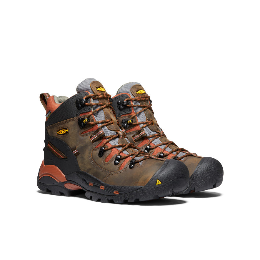 Men's Pittsburgh 6 Waterproof Boot (Soft Toe) | Cascade Brown/Bombay Brown - Image 2