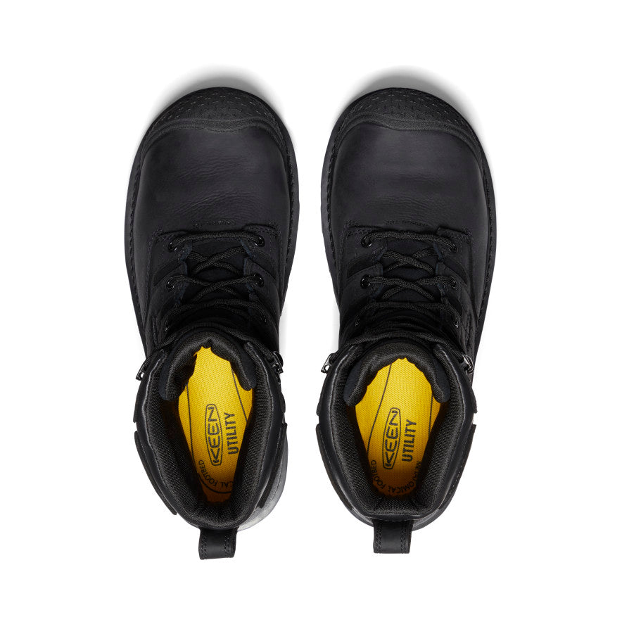 Men's Camden 6 Waterproof Boot (Carbon Toe) | Black/Black - Image 4