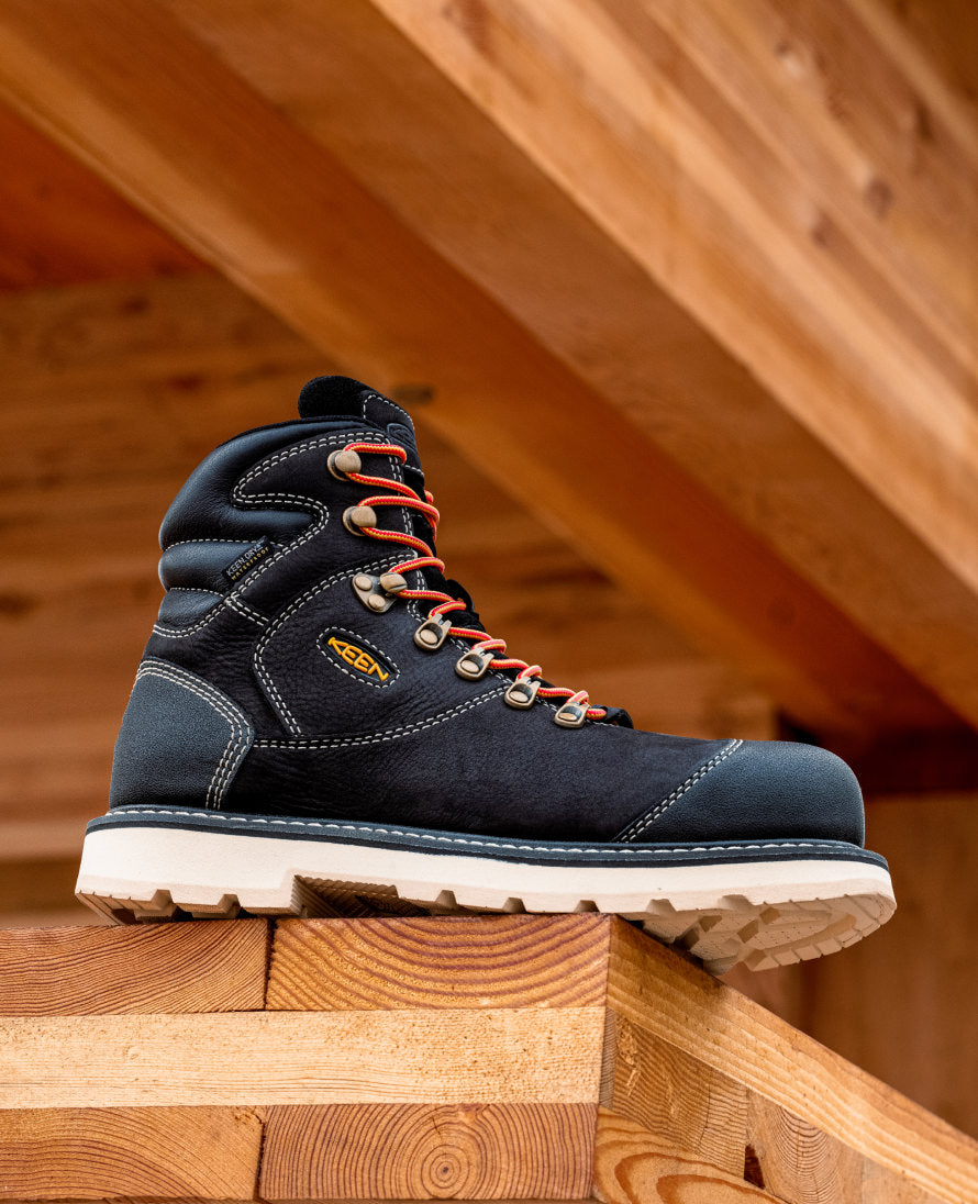 Men's Cincinnati+ 6 Waterproof 90° Heel Boot (Carbon Toe) | Black/Sandshell - Image 9