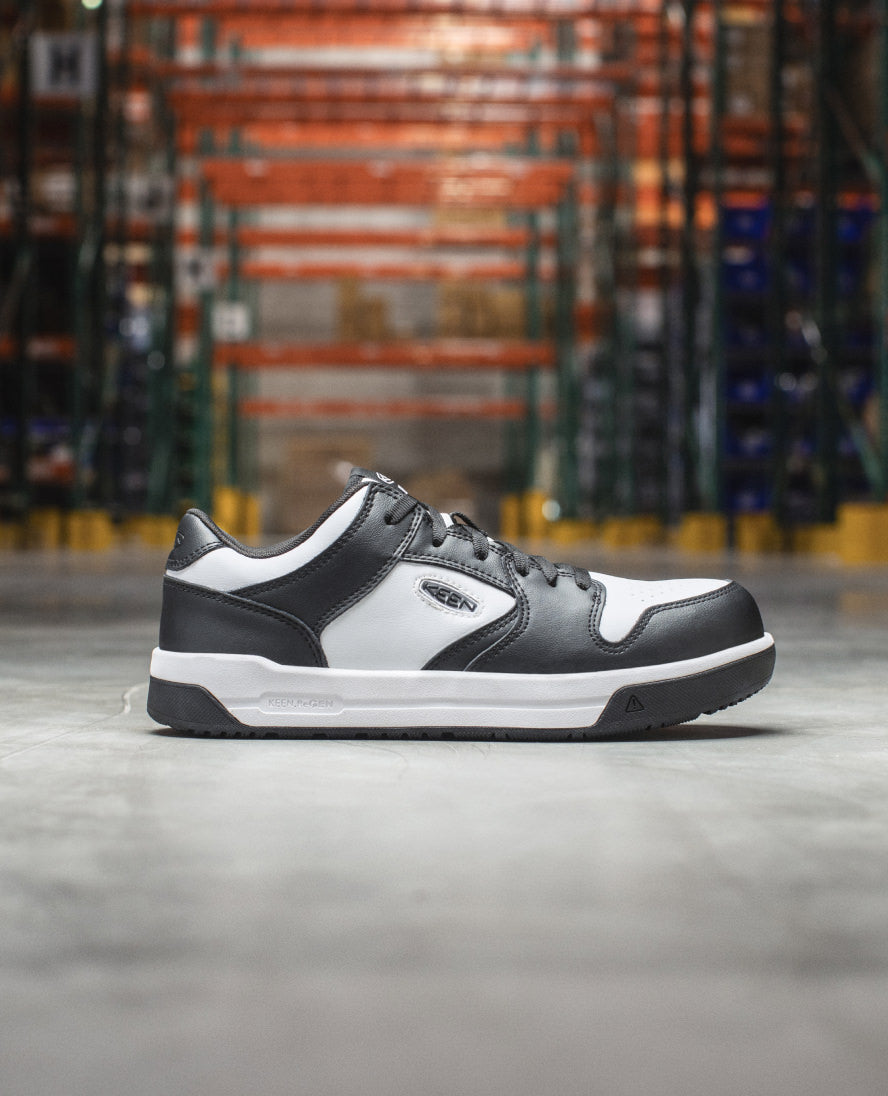 Men's Overton Work Shoe (Carbon Toe) | Star White/Black - Image 10