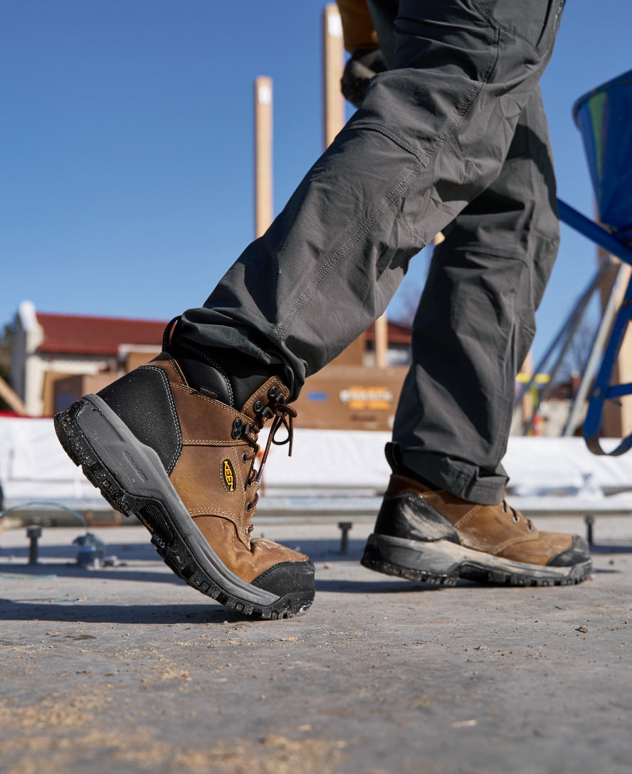 Men's Evanston 6 Waterproof Boot (Soft Toe) | Bison/Black - Image 9