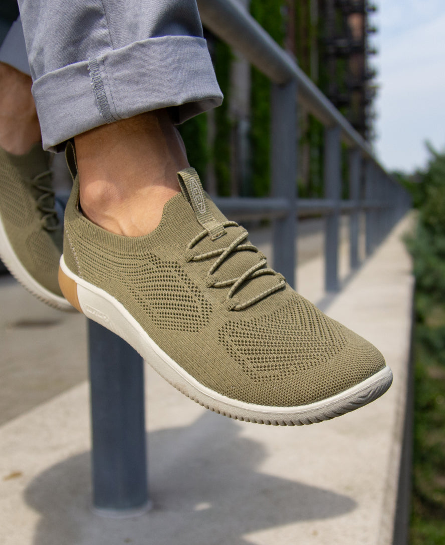 Men's KNX Knit Sneaker | Martini Olive/Plaza Taupe - Image 9