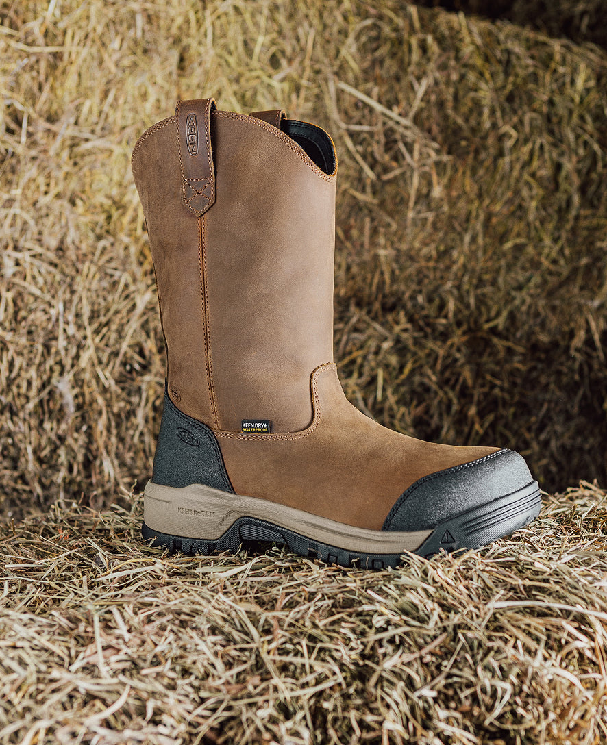 Women's Evanston Pull-On Waterproof Boot (Carbon Toe) | Bison/Black - Image 9