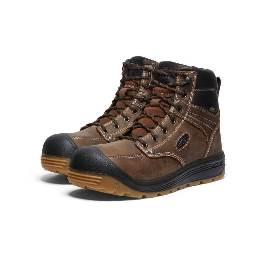 Men's Fort Wayne 6 Waterproof (Soft Toe) | Dark Earth/Gum - Image 2