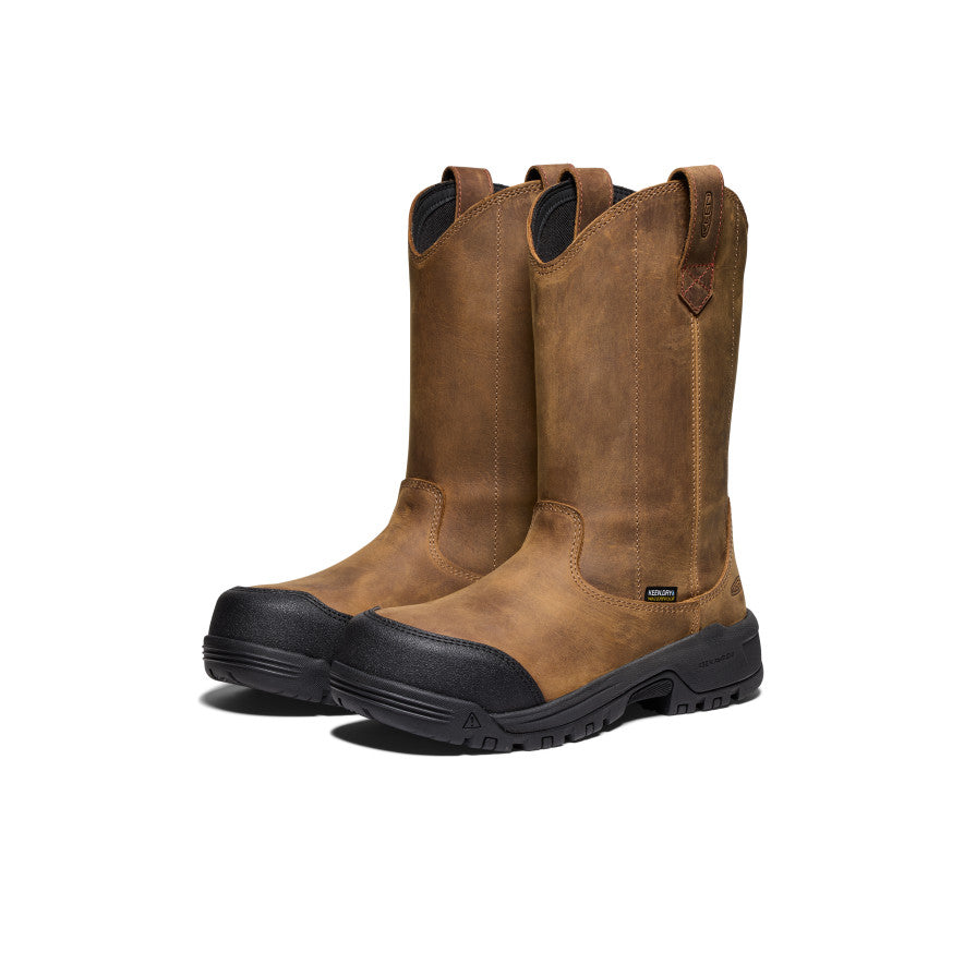 Women's Evanston Pull-On Waterproof Boot (Carbon Toe) | Bison/Black - Image 2